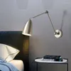 Wandlampen Blaker Lamp Mechanisch Arm Licht Minimalistisch Zwart Wit Nikkel Nachtkastje Slaapbank Zijkant Slaapkamer El Moderne Verlichting