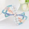 Fermagli per capelli EASYA Fashion Sparkling strass Crystal Bowknot Barrettes Forcina Design elegante Clip Accessori Ornamenti