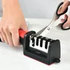 Outros acessórios para facas Afiador doméstico Pedra de amolar rápida para afiar Utensílio de cozinha Tipo de 3 estágios