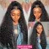 30 40 Inch Deep Wave 13x4 Transparent Lace Front Wig Human Hair Brazilian Curly 13x6 HD Lace Frontal Wigs for Women 180% 57