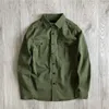 Men's Jackets Amikaki Heavy Work Clothes Double Pocket Shirt Cotton Wash Thick Long-sleeved Japanese Vintage Loose Coat