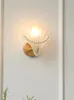 Duvar lambası yatak odası başucu kabuğu rahat ve romantik tv arka plan fransız modern minimalist koridor ışık
