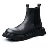 2024 Leather Men's Platform Winter Genuine Warm British Style Retro Business Wedding Social Shoes Boot 51