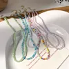 Kedjor 2023 Seed Bead Choker Halsband Damer Utsökta Crystal Women Girls Party Beach Travel Fashion Chain Jewelry