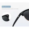 Lunettes de soleil polarisées hommes Design lunettes de soleil femmes rétro Semi sans monture classique mâle UV400 lunettes