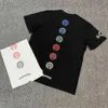 豪華なメンズクラシックTシャツCHハーツブランドTシャツデザイナーメンメンズトップスティーファッションホースシューサンスクリットクロスプリントTシャツ短袖Tシャツgjpc