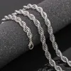 Choker Einfache Edelstahl Twist Chain Halskette Herren Titan