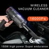 Household Cleaning Tools Other Accessories 16000Pa 150W Wireless Car Vacuum Cleaner Blowable Cordless 2 In 1 Handheld Auto S Home Dual Use Mini Clea 23g