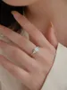 2023 Fashion New S925 Sterling Silver Volluptament Ring Ring اليابانية اللطيفة White Aobao مجموعة تصميم الماس أنثى أنثى