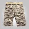 Shorts Masculino HCXY Moda Verão Estilo Casual Masculino Algodão Trabalho Exército Beleza Camuflado Cargo Masculino