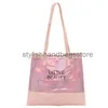 Borse a tracolla Borsa da donna 2023 Nuova lettera stampata Bright Face Handheld Shopping Bag Borse casual