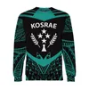 Męskie bluzy z kapturem Plstar Cosmos 3DRinted 2023est Kosrae Tribal Tattoo Unikalne unisex Streetwear HARAJUKU Pullover Blue/Bluza/Zip A-1