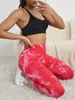 Leggings da donna Sexy 2023 Primavera Estate Seamless Gym Ladies Pantaloni attillati tinti a vita alta Push Up Pantaloni sportivi femminili stampati