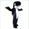 Black Shark Dolphin Mascot Costume Top Cartoon Anime Theme Character Carnival Unisex vuxna storlek Jul födelsedagsfest utomhusdräkt kostym