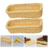 Dinnerware Sets 2 Pcs Seasoning Jar Storage Box Chic Sundry Basket Woven For Home Plastic Baskets Cutlery Creative