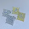 Fashionistas Jewelry Rapper Ohrringe Iced Out S925 Echtvergoldung Vvs Moissanit Diamant Ohrringe