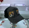 Conception tigre animal chapeau brodé serpent hommes marque hommes et femmes casquette de baseball 2023