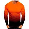 T-shirts pour hommes mode printemps et été décontracté à manches longues col en V couleur unie petit haut Pack personnalisé