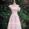 Ethnic Clothing Women Off Shoulder Lacing Up Prom Party Gown Toast Elegant Backless A-line Wedding Dress