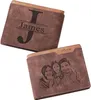 Wallets Customized Men Wallet With Name And Picture Personalized For Po & Text Gifts Husband Dad Son Groomsmen