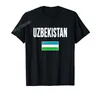 Mäns T-skjortor mer design uzbekistan uzbek tashkent xumo flagga t-shirt för män kvinnor skjorta toppar bomull tees