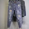 Herr jeans jeans för män harem låg stigning grunge y2k denim herr cowboy byxor boot cut original staplade tvättade xs mjuka raka löst byxor j230806