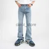 Jeans da uomo Uomo High Street Hip Hop Casual Small Flare Denim Jeans Pantalone Uomo Giappone Corea Style Streetwear Pantaloni vintage in denim Pant J230806