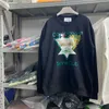 Новый Casablanca Triangle Tennis Club Whotshirts Мужчины Женская уличная одежда с черной белой капюшоном внутри Tag Gym T230806