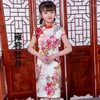 Girl Dresses Shanghai Story Summer Chinese Kid Child Cotton Flower Cheongsam Dress Girls Qipao Girl's Costume