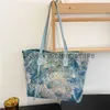 Schulter strukturierte hohe Kapazität Handheld 2023 koreanische Ausgabe Ölgemälde Graffiti Eimer Ethno-Stil Tote Tidestylishhandbagsstorestylishhandbagsstore