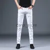 Jeans da uomo 2022 nuovo arrivo quattro stagioni jeans da uomo moda elasticità jeans da uomo jeans di cotone maschile pantaloni blu bianco nero taglia 28-36 J230806