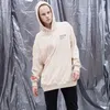 Çocuklar Hayalet Mektubu Köpük Polar Hoodies Büyük Sokak Giyim Erkekler ve Kadınlar Günlük Kapüşonlu Sweatshirt Hip Hop Hoody T230806