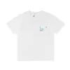 Designer Luxury LOES Classic New Pocket Gradient Broderie Col rond T-shirt à manches en pur coton Polyvalent Court pour hommes et femmes