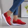 Scarpe eleganti Sneakers da tennis leopardate da donna 2023 Primavera Autunno New Mesh Scarpe sportive traspiranti Ladies Walking Running Flats Zapatos De Mujer J230806