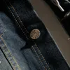 Vestes pour hommes 2023 Plus Size Hooded Denim Jacket Loose Everyday Coat Contrast Color Casual Trendy Jeans
