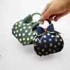 Present Wrap Creative Handbag Dot Box med Bow-Knot-lådor för gåvor Candy Packaging Wedding Party Favors Baby Shower Birthday