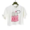 T-shirt da donna Designer G Family T-shirt a maniche corte di alta qualità Summer New Small Top Cake Chaigou Light Luxury Co Camicia con marchio EQZU