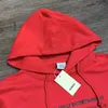 Svarta vita röda hoodies män kvinnor hög kvalitet överdimensionerad streetwear vtm huva tröjor T230806