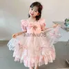 Robes de fille Fille Party Robe longue Cosplay Princesse Vêtements Enfant Formelle Robes Pas Cher Avec Livraison Gratuite Robes De Fille De Fleur Pour Les Mariages x0806