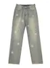 Męskie dżinsy y2k emo mężczyzn streetwear 11. Wzór gwiazdy proste spodnie w lupgy hip hop alt dżinsowe spodnie męskie ubrania