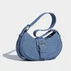 Akşam çantaları loerss denim çantası kadınlar için vintage omuz moda tasarımı yarım ay gündelik kadın koltuk altı ayarlanabilir 230804