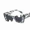 Mode zonnebrillen van designer glas voor mannen en vrouwen coole stijl hete dikke plaat zwart wit hiphop piloot brilmontuur eyewear off man O554