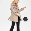 Women Trench Coats Designer Luksusowe kobiety Kurtka wiatrówka luźna płaszcz paska żeńska swobodna krótka płaszcz