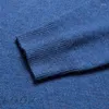 Мужские свитера 2023 Осень/Зимняя коллекция Сплошной цвет теплый свитер Slim Fit вязаная кардигана повседневная футболка с длинными рукавами поло