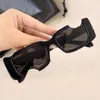 Fashion zonnebril van designer glas voor mannen en vrouwen coole stijl hete dikke plaat zwart wit hiphop pilot brilmontuur brillen man N79S