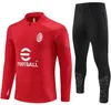 2023 24 AC Milan Training Suit Ibrahimovic Soccer Milano Survetement 23 24 24 Maillot Men and Kids de Foot Milans Football Tracksuit