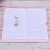 Kreatives und schönes Notizbuch, modisch, A5, Plüsch, Planer, Organizer, Tagebuch (rot)