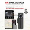 CAR DVRS SAMEUO U750PRO DASH CAM FRONT OCH BAKEL VIDEO RECORDER DASHCAM GPS CAR DVR med 2 CAM för bilkamerainspelare 24 timmar Parkeringsmonitor X0804 X0804