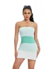 Casual Dresses Women S Y2K Ruched Bodycon Mini Dress Sleeveless Sticke Low Cut Tube Axelless Club Party Streetwear Eesthetic Clothing