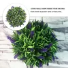 Decoratieve Bloemen 2 Stuks Kunstmatige Buitenplanten Tuin Wisteria Decor Buxus Bol Binnen Opknoping Faux Topiary Bal Bloem Gesimuleerd